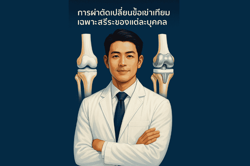 การผ่าตัดเปลี่ยนข้อเข่าเทียมแบบใหม่ที่เหมาะกับแต่ละคน
